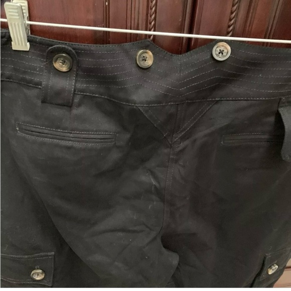 Vtg NWT Authentic TORY BURCH BLACK CARGO PANTS SZ 14 🔥 - Picture 4 of 5